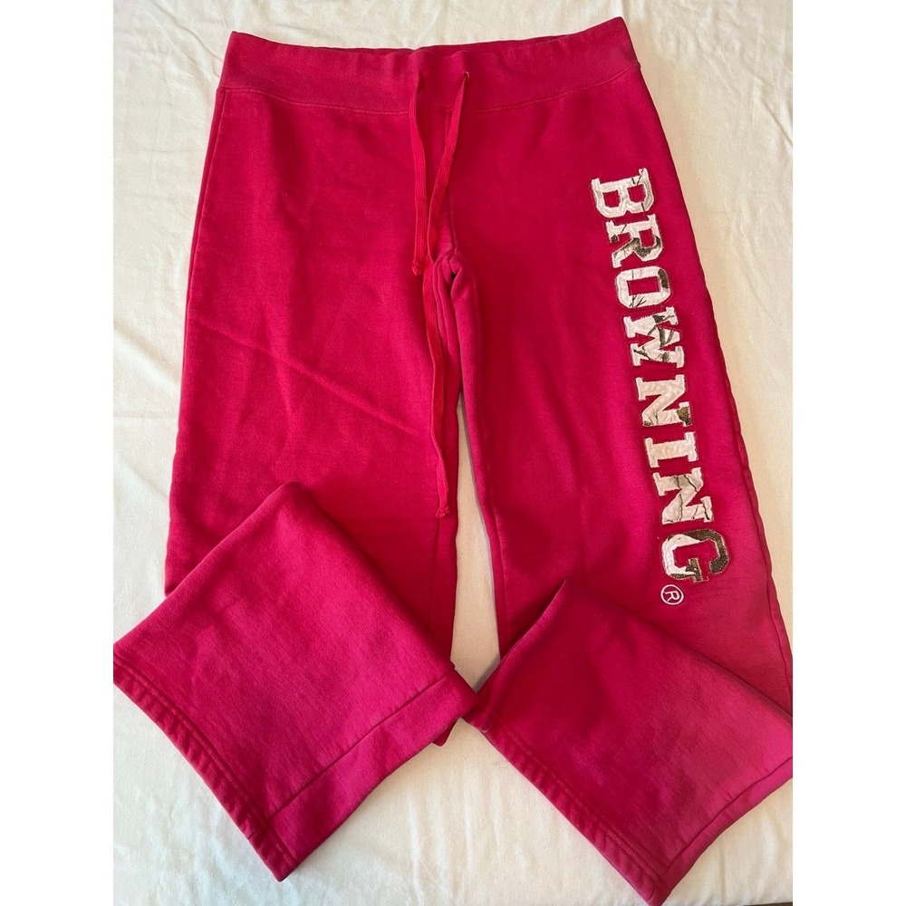Browning Pink womens medium Sweatpants (2626)